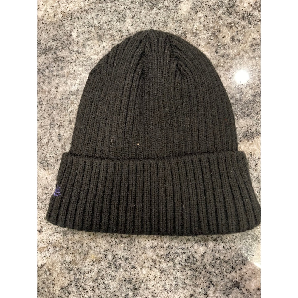New Era Baltimore Ravens NFL Black Knit Beanie‎ Hat Fleece Lined Cuffed Ribbed - Picture 2 of 5